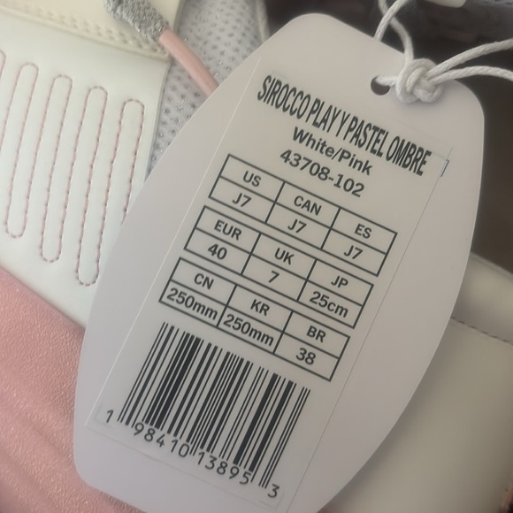 Hey Dude Sirocco Play Pink/White Sneakers Youth NWT - Picture 7 of 7